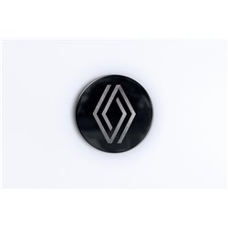 cabochon Renault noir et alu brossé ice black