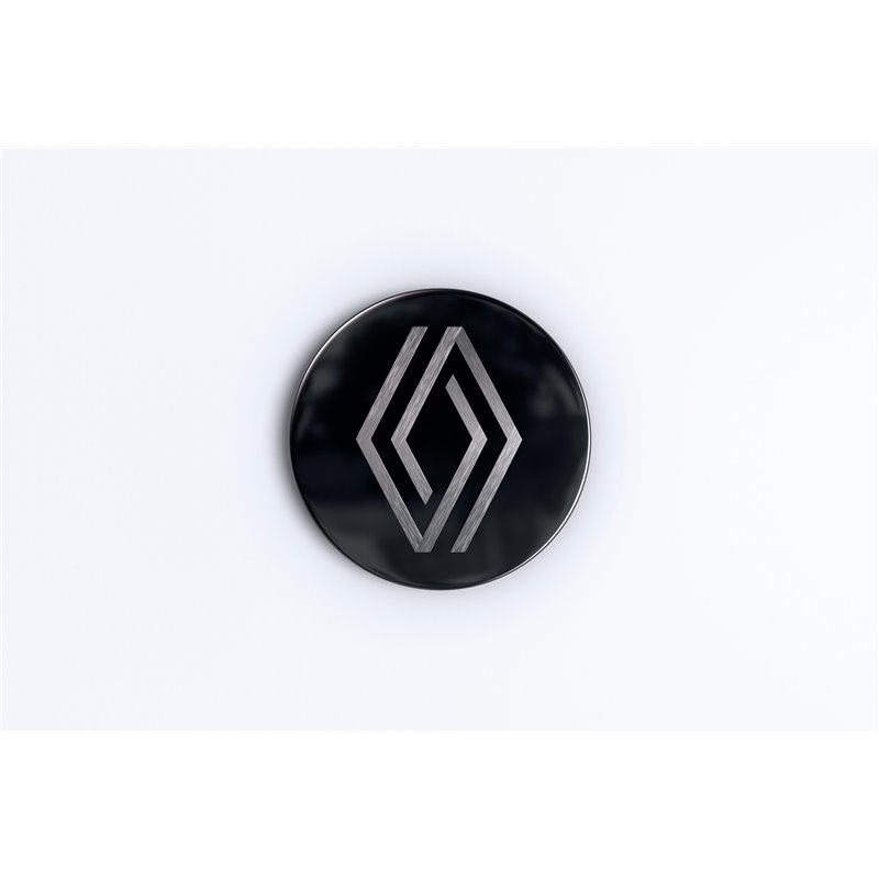 Cabochon Renault blanc glacier