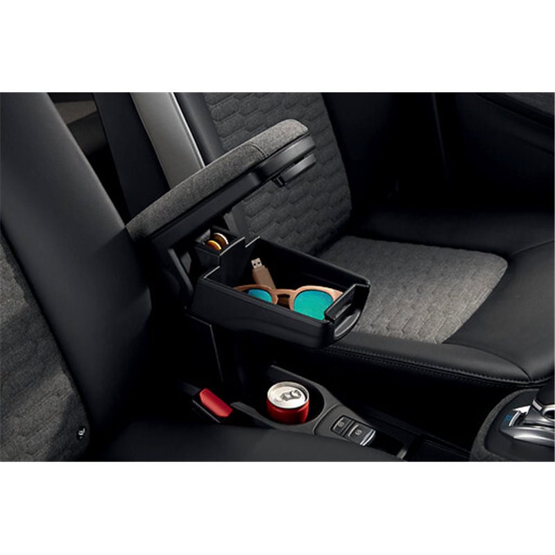 Accoudoir avant sur console simili cuir