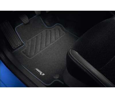 Tapis textile premium Renault Sport avec surpiqûre bleue